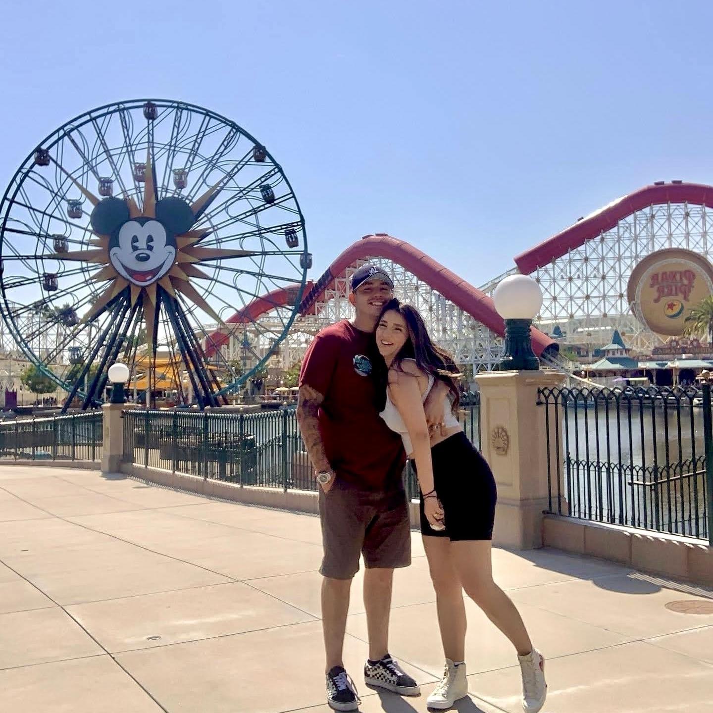 Our first photo together.