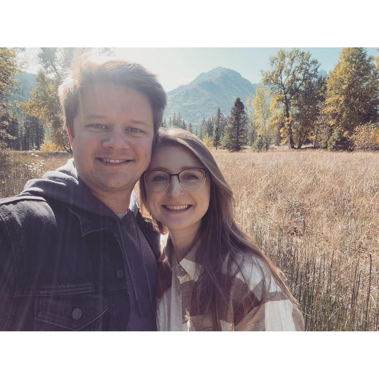 Moments before Jordan proposed!