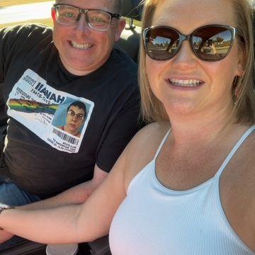 No matter where we go or what we're, we have fun together and laugh- even if it's just running errands or sitting in traffic.
