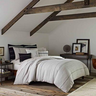 ED Ellen DeGeneres Alta Reversible Full/Queen Duvet Cover in Beige/Ivory