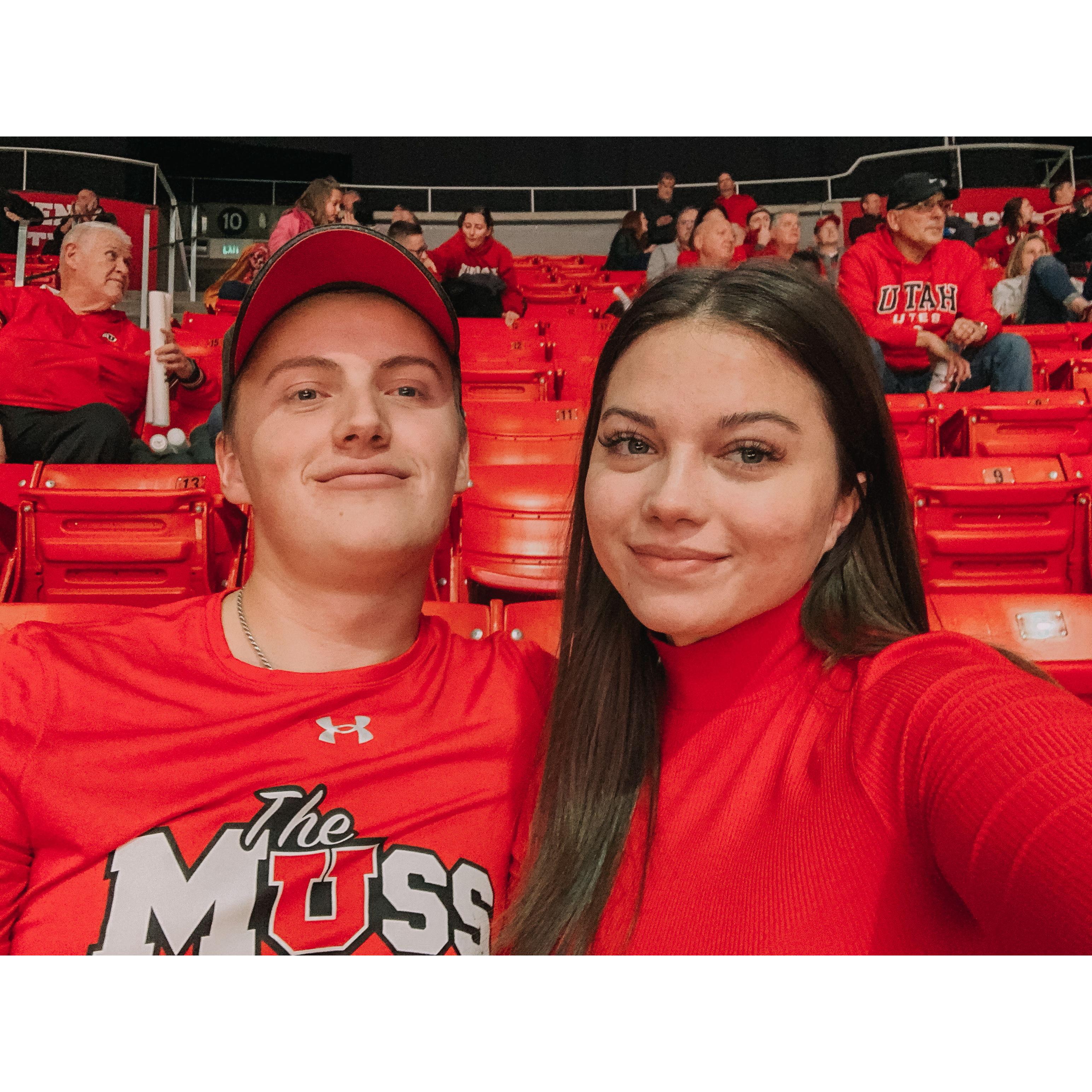 November 9th, 2021. University of Utah basketball game!