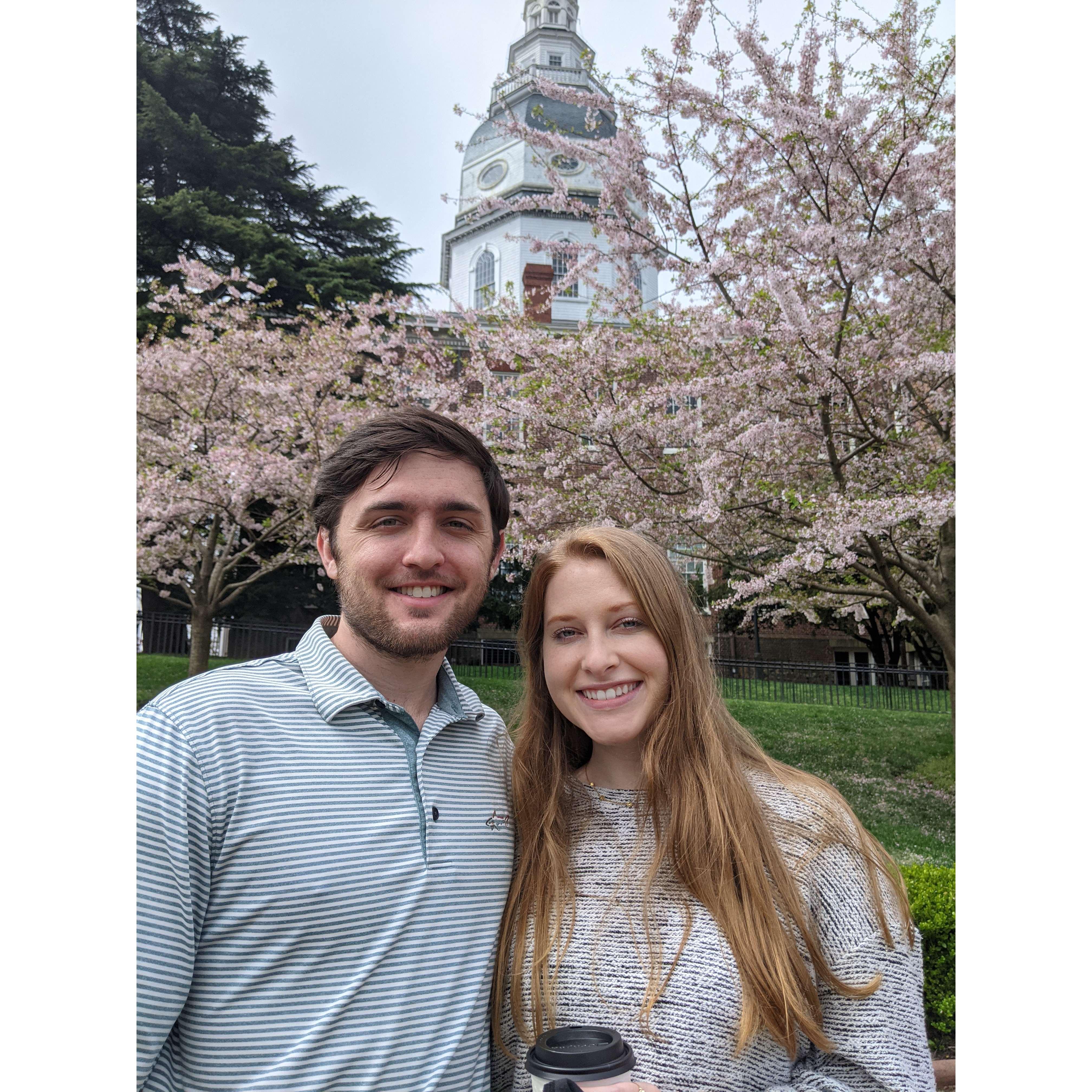 Exploring the East Coast together -- A beautiful Spring day in Annapolis :)