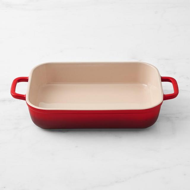 Le Creuset Stoneware Rectangle Baking Dish, 12" x 9", Red