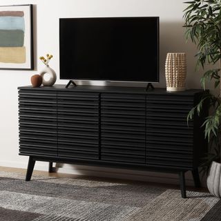 Atlantes 4-Door 2-Shelf Media Stand