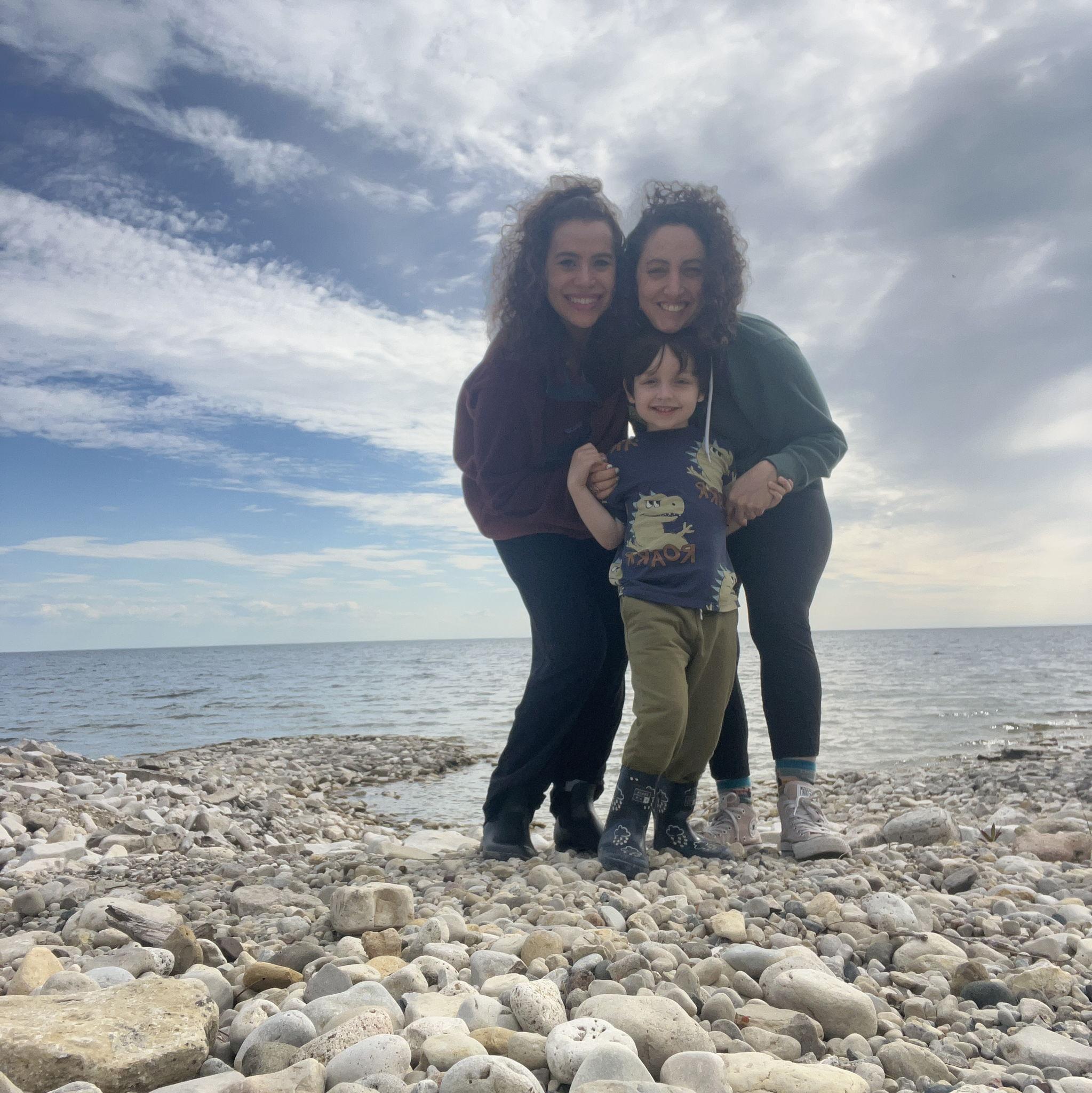 With our sidekick Mikey