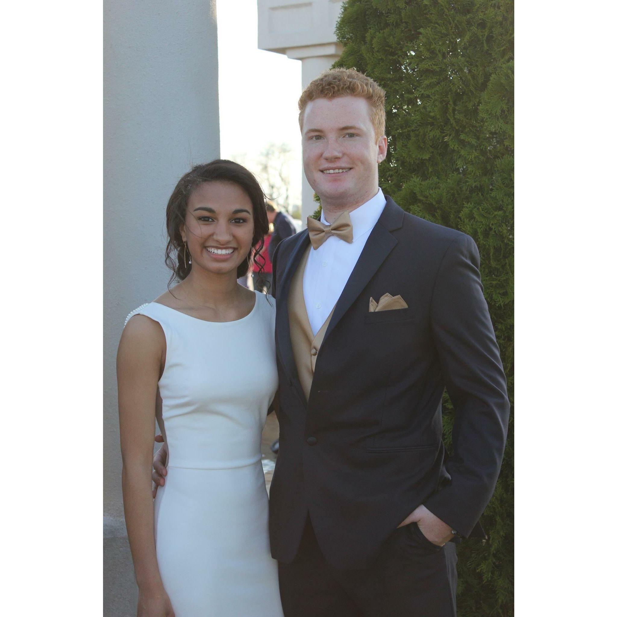 Our “first date” at Landon’s senior prom in 2016 <3