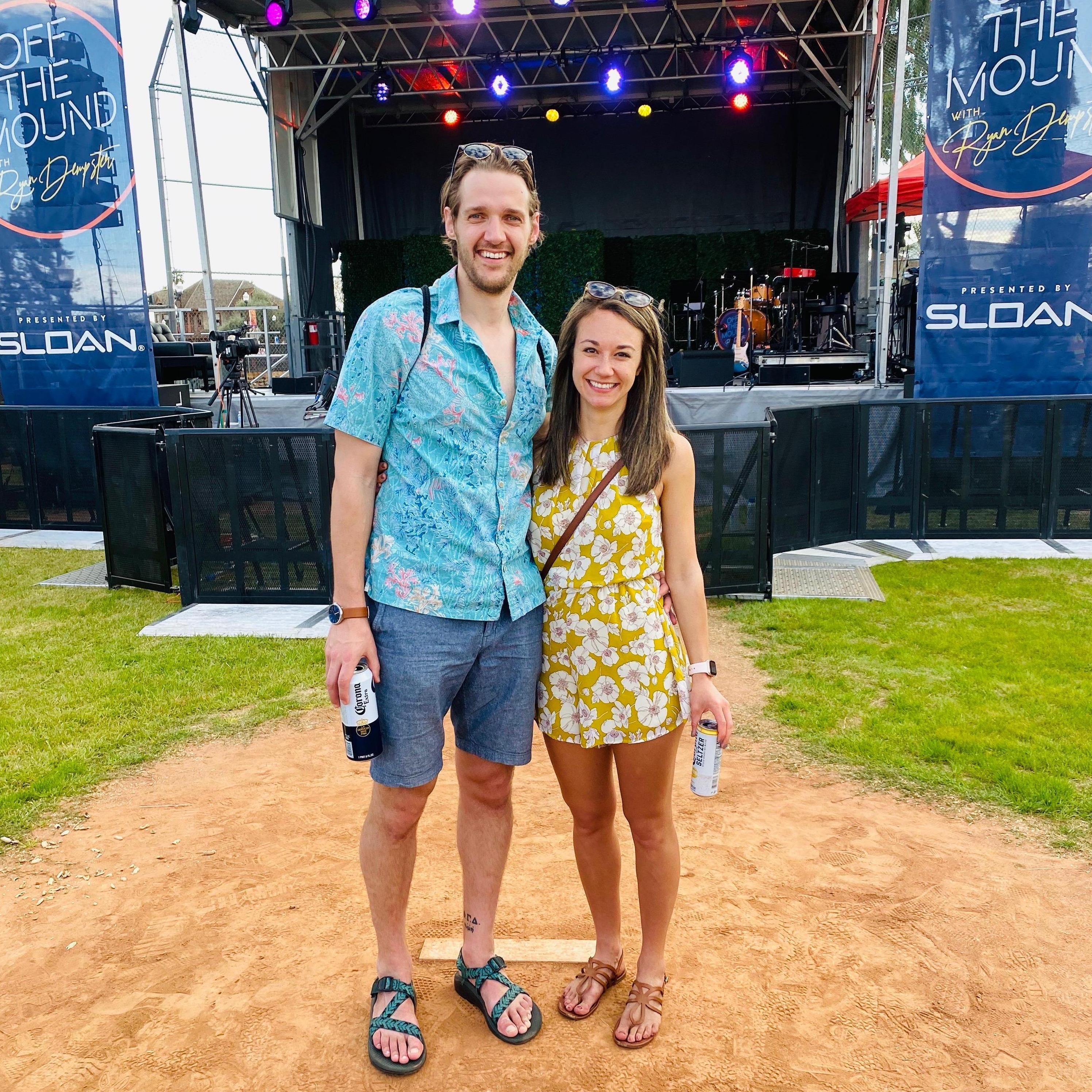 Haley + Paul at a Pheonix music festival with friends Jake and Melissa (just before covid) 2020.