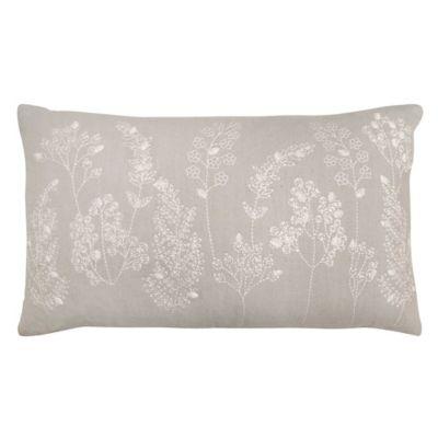 Bee & Willow™ Home Aneko Floral Oblong Throw Pillow in Grey