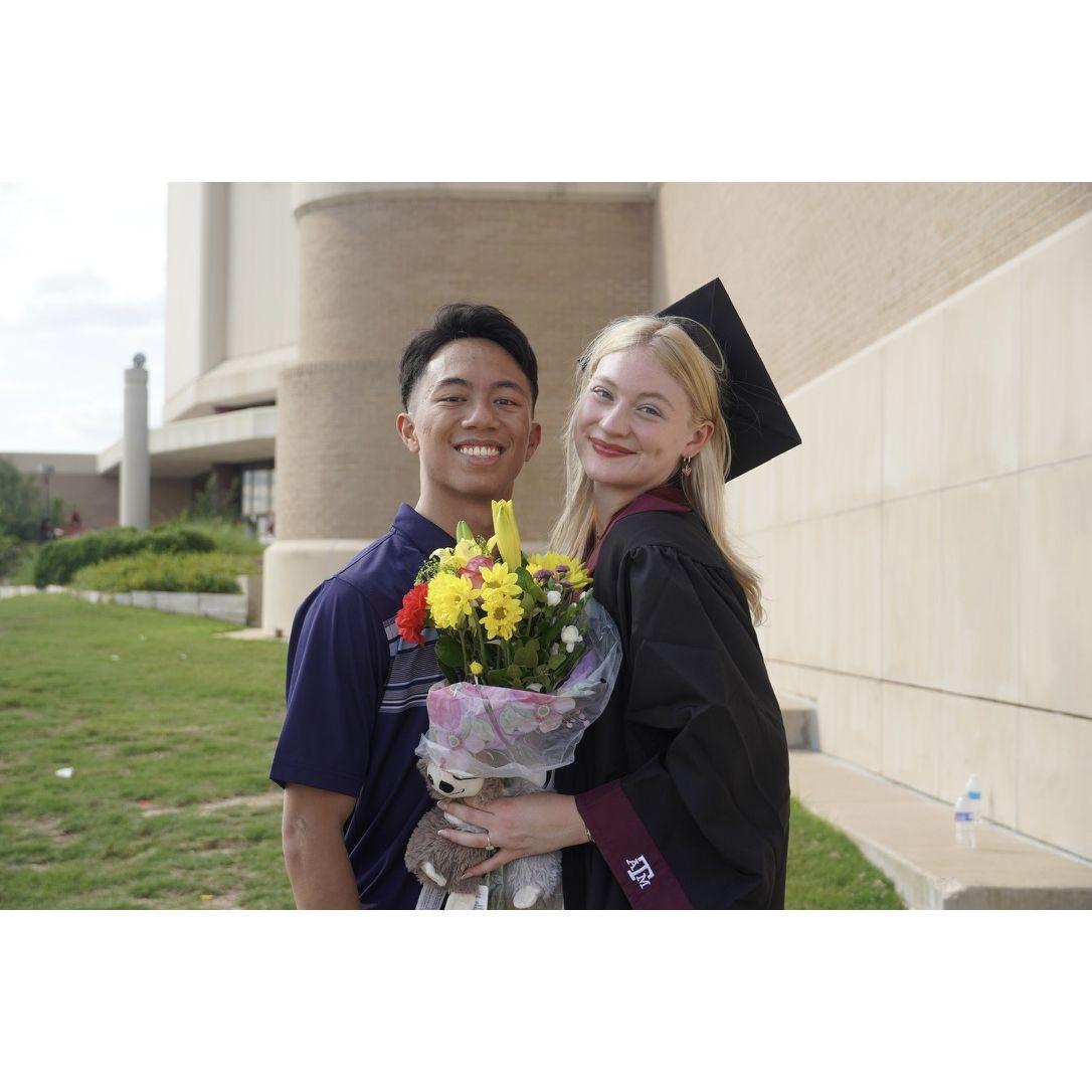 Chloe graduates from Texas A&M