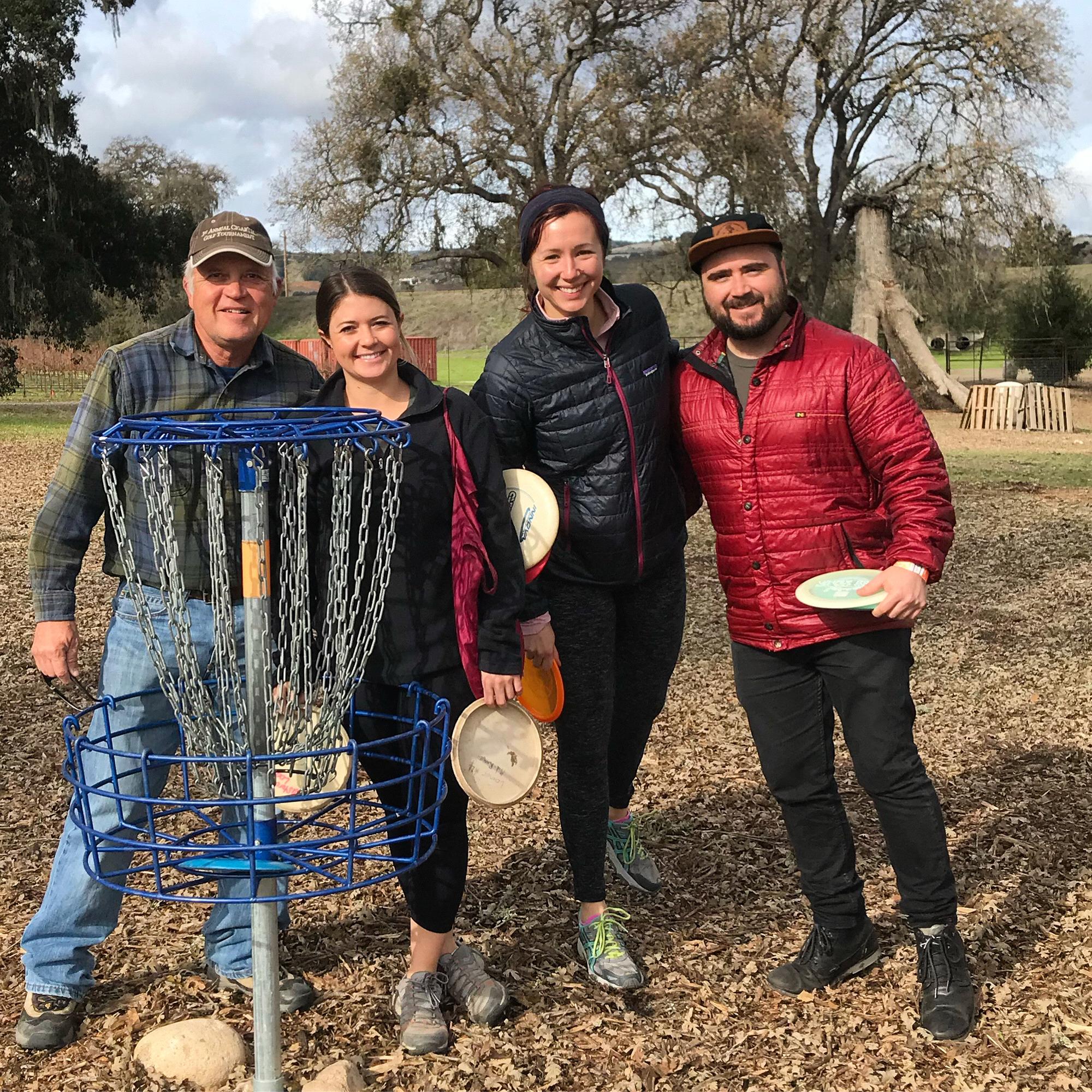 Disc golfing with the family!