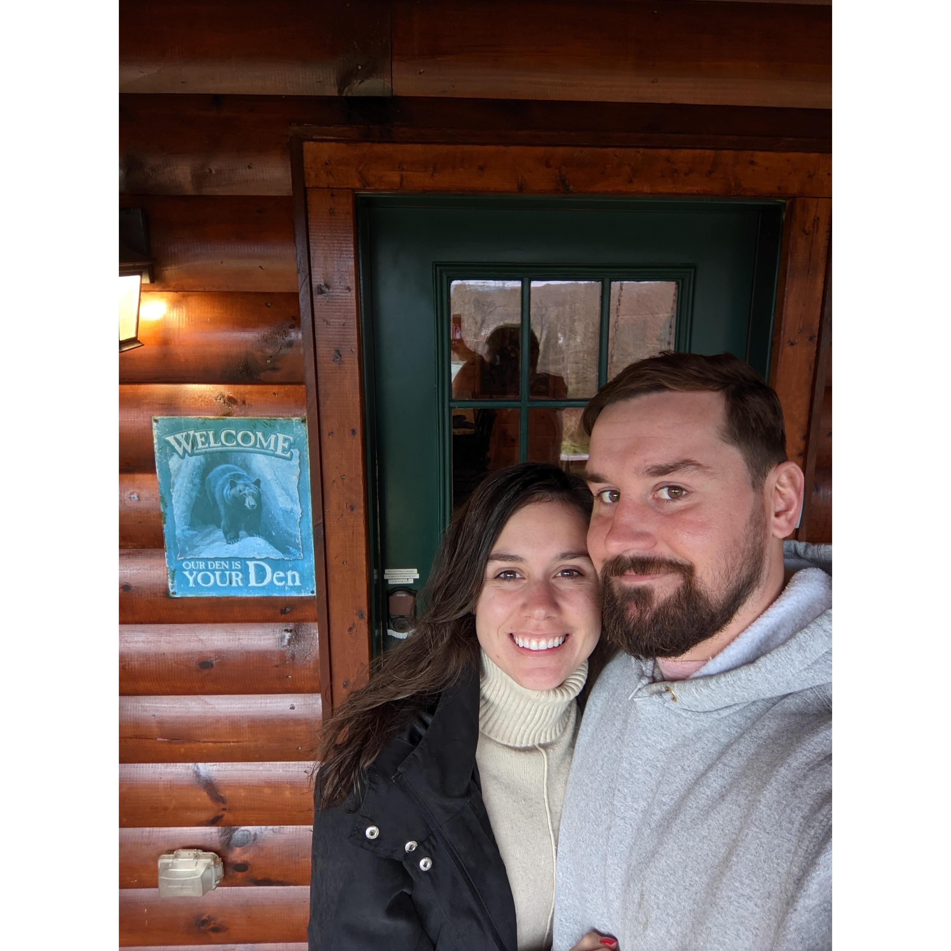 Our cabin for the weekend!
