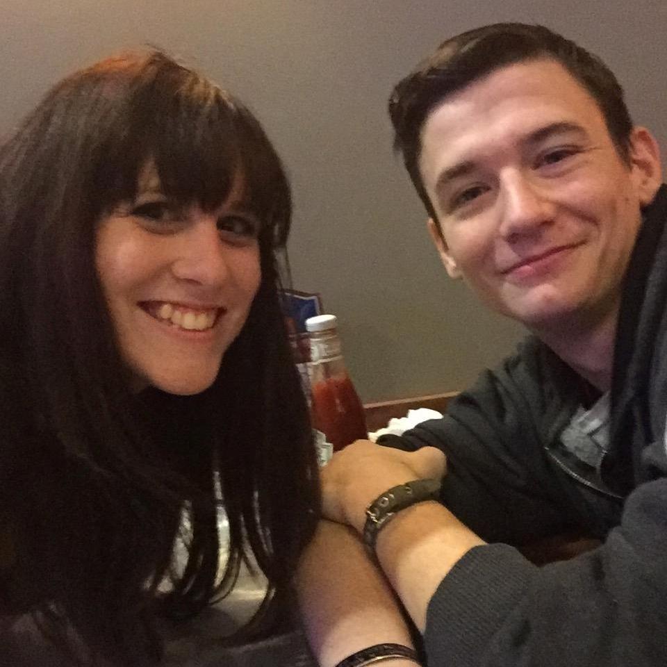 First picture taken together! #aprilhasafloatinghead