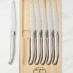 Jean Dubost Laguiole Steak Knives in Stainless Steel