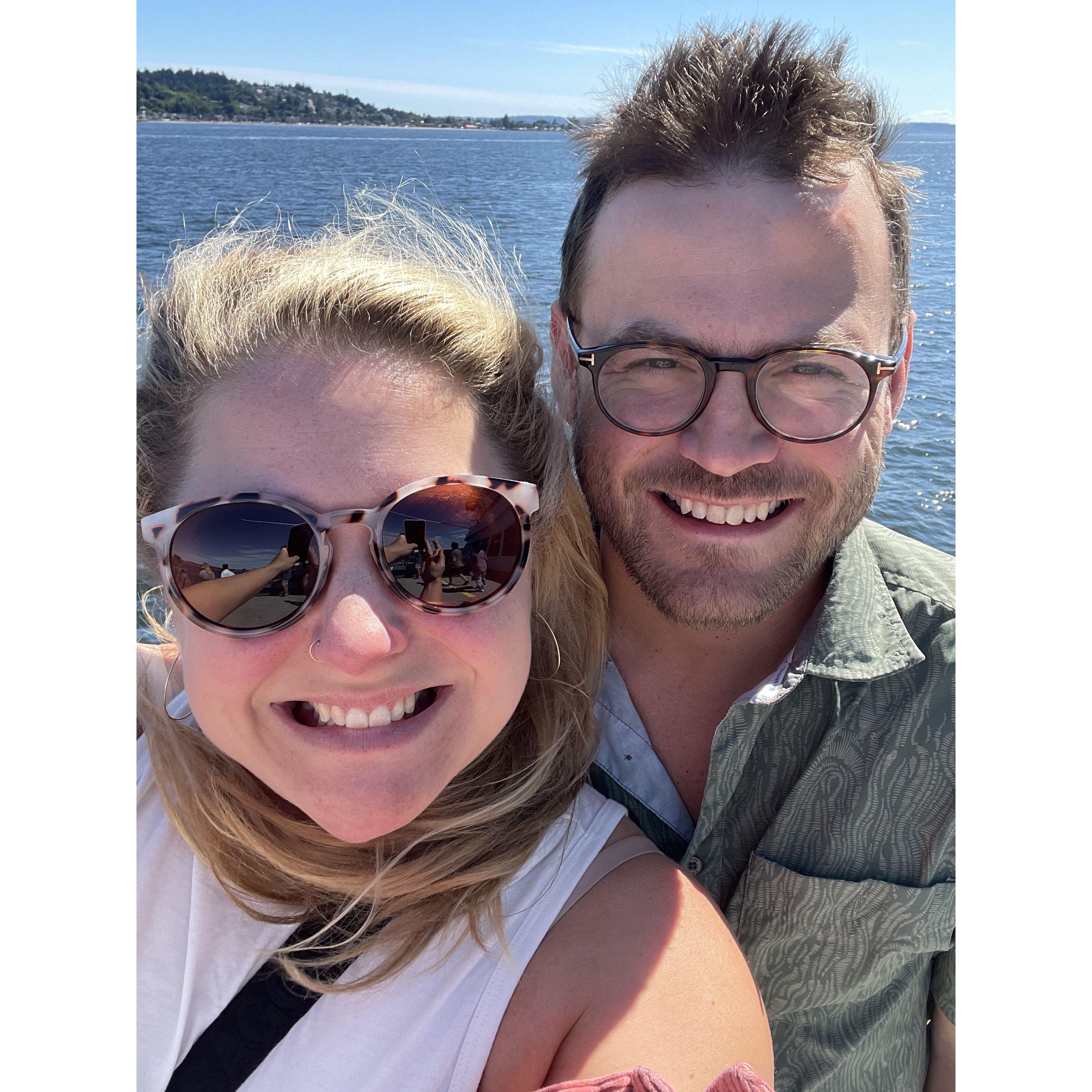 Windswept on the Bainbridge Island Ferry!