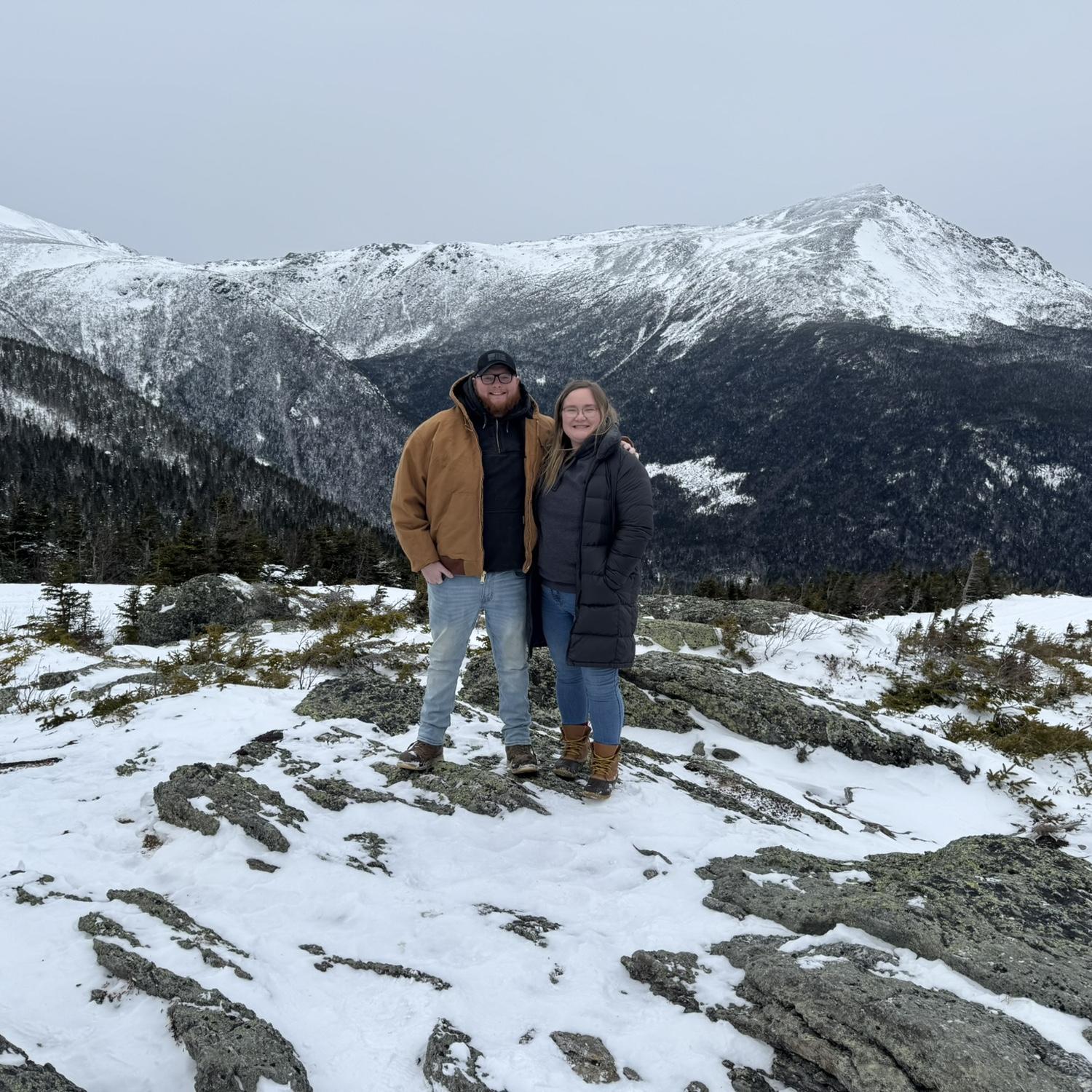 Mount Washington Adventure a few hours before Erin said YES (twice)
