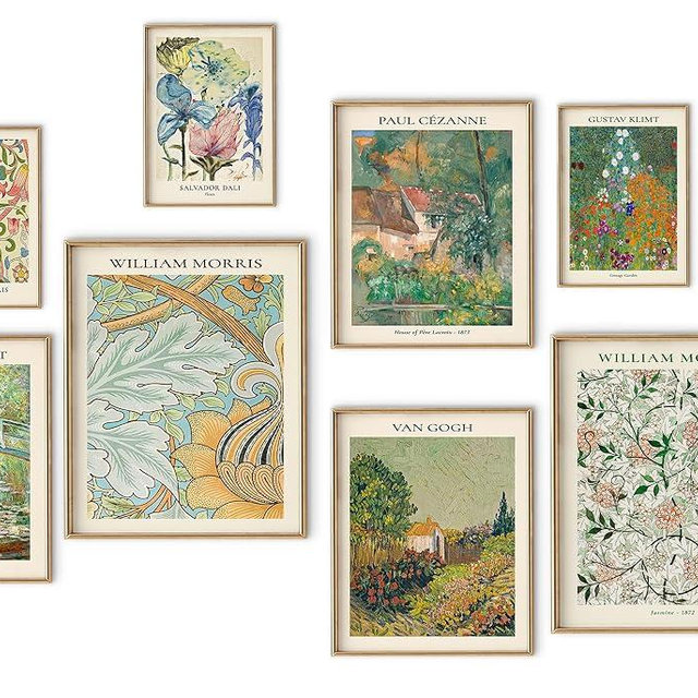 Vintage Eclectic Wall Art Poster Prints,Set of 9 Vintage Wall Decor for Dorm Bedroom,Trendy Aesthetic Pictures for Teens Boys Girls, Maximalism Posters Wall Decorations