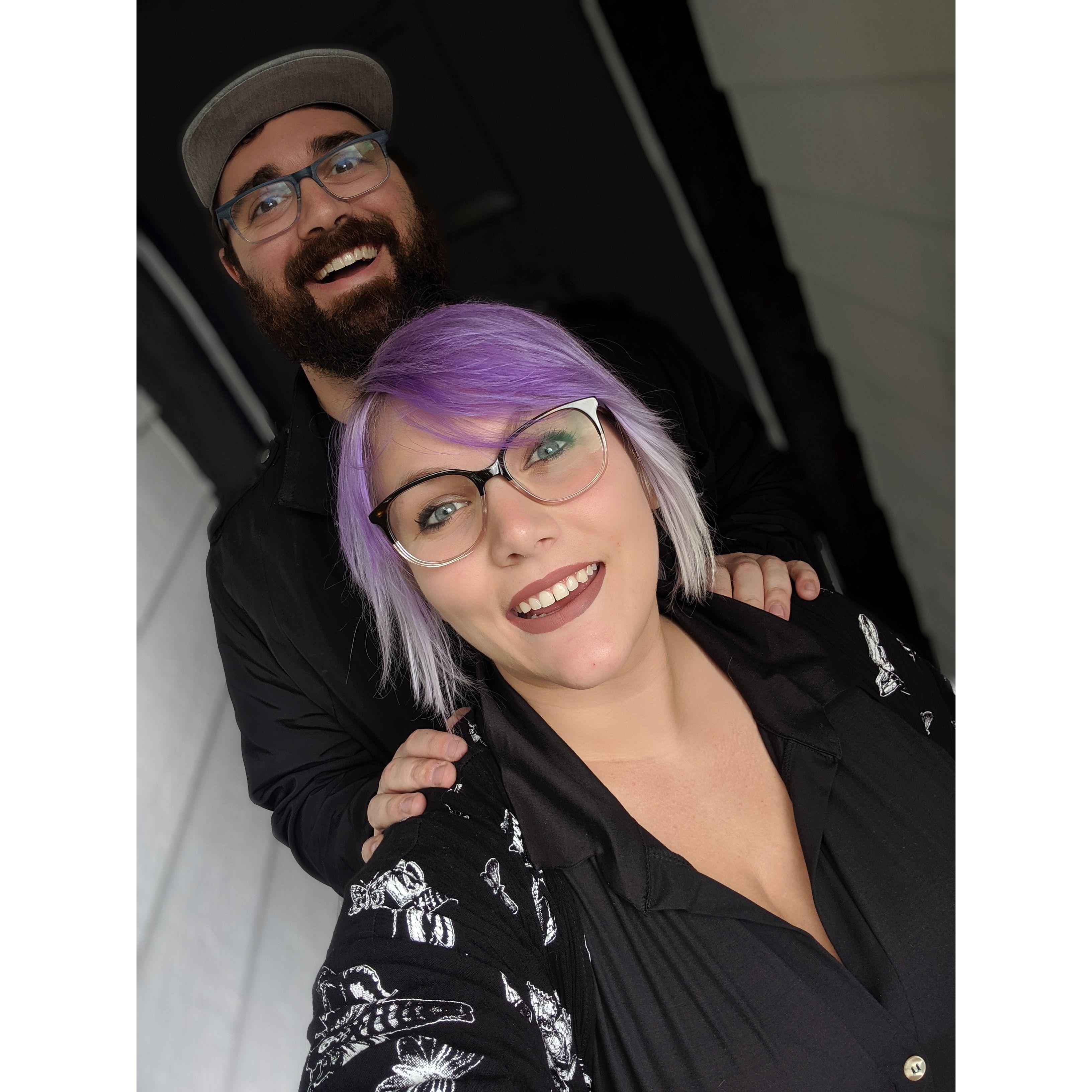 When we got the keys to our first (and current) house!