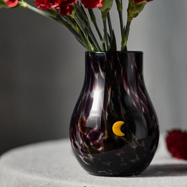 The Spooky Icon Confetti Glass Vase