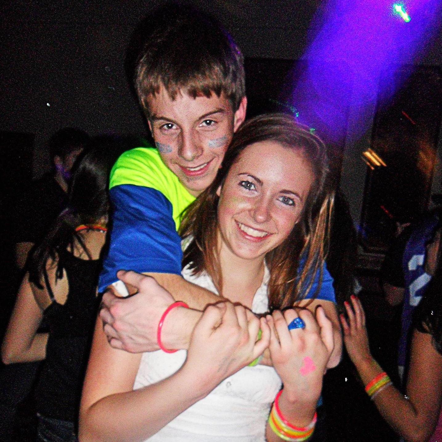 Glow in the Dark dance circa winter senior year