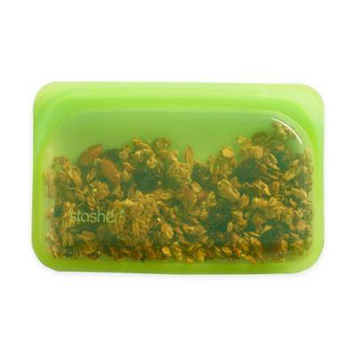 Stasher Reusable 9.9 oz. Silicone Food Storage Bag in Lime