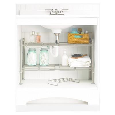 Expandable Under Sink Storage Rack Champagne - 88 Main