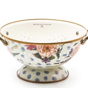 Wildflowers Blue Large Colander