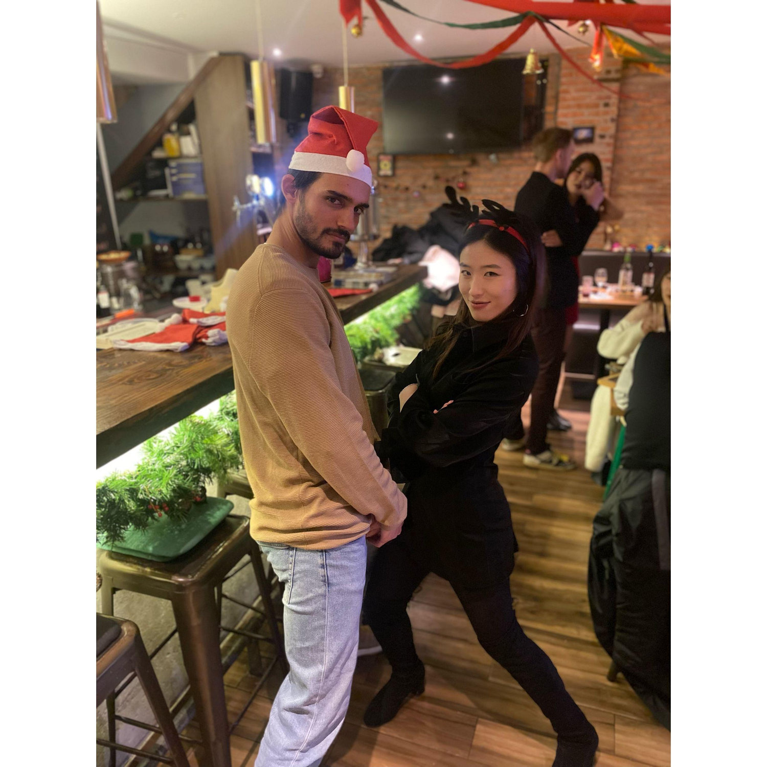 Christmas party with besties in Shanghai.