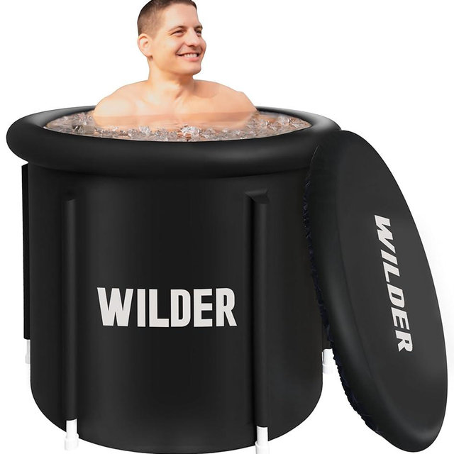 Wilder XL Ice Bath Cold Plunge – 86 Gallon Portable Ice Bath Tub for Recovery and Cold Water Therapy – Triple Insulated