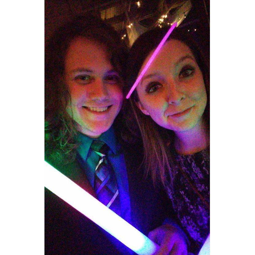 Partying at a friend's wedding. February '17