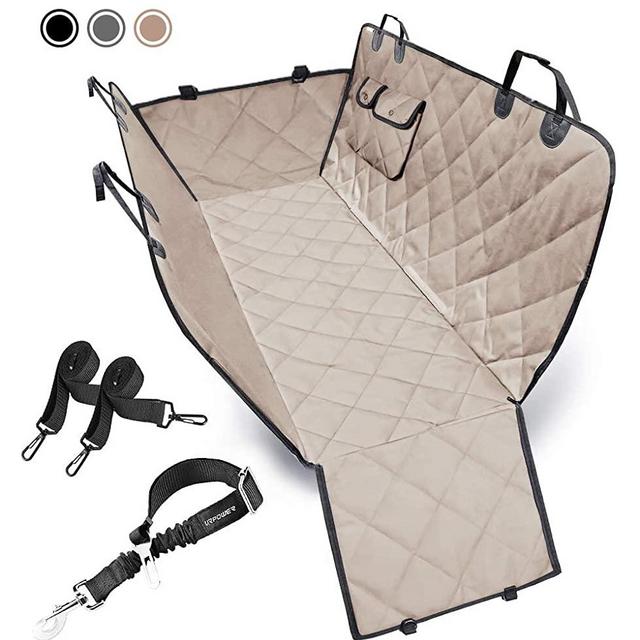 URPOWER Dog Seat Cover Car Seat Cover for Pets 100% Waterproof Pet Seat Cover Hammock 600D Heavy Duty Scratch Proof Nonslip Durable Soft Pet Back Seat Covers for Cars Trucks and SUVs