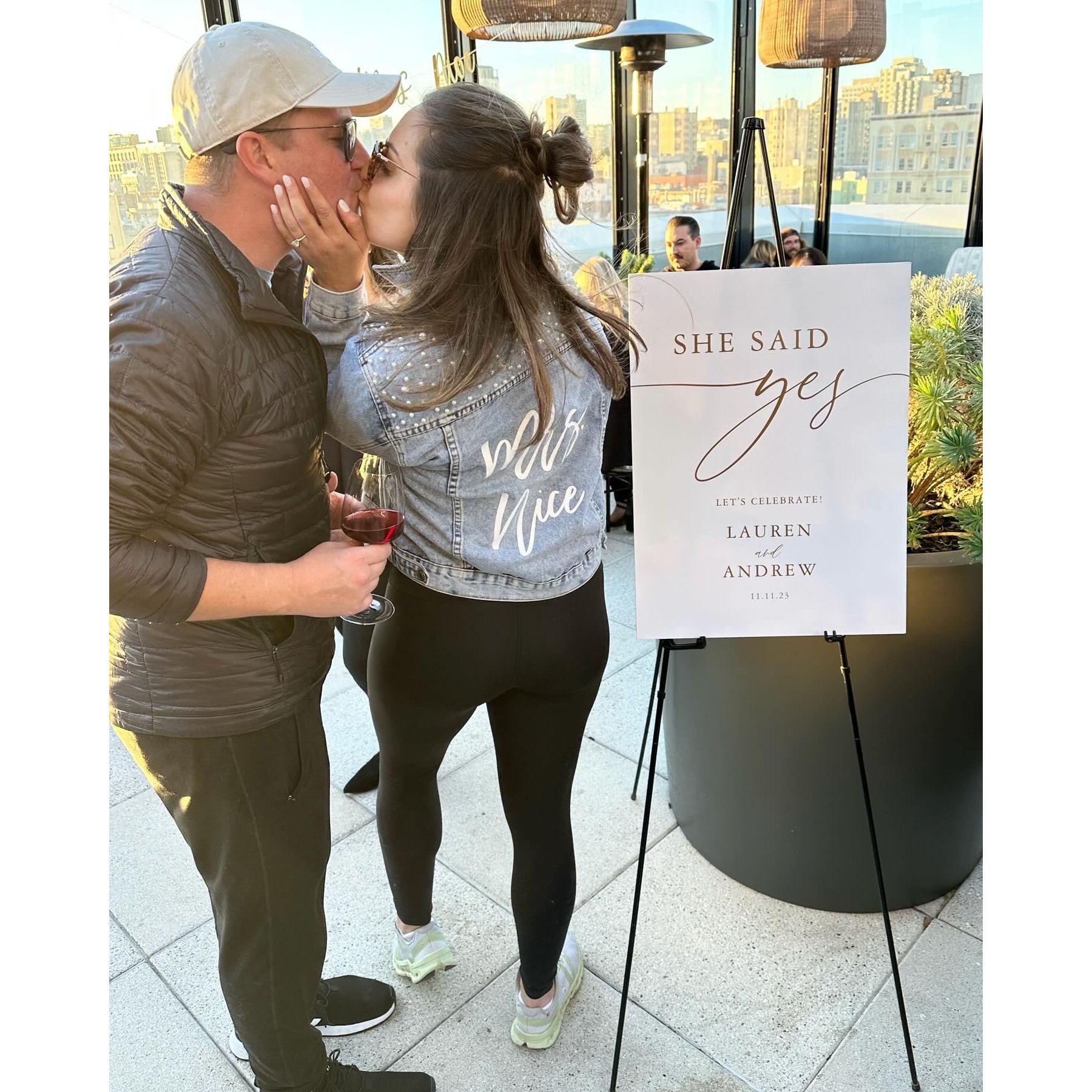 The beginning of our surprise engagement party! Well, surprise for Lauren, that is.