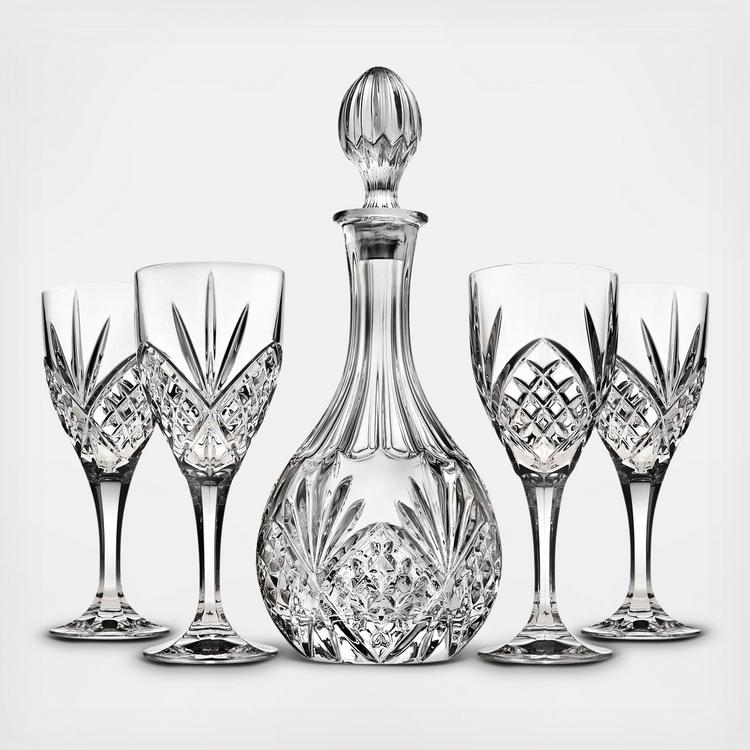 Dublin Godinger Shannon crystal clear glass, large wine glasses