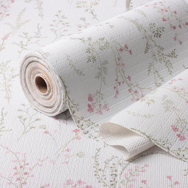 Amiitay Floral Drawer and Shelf Liner for Cabinets 24IN x 10FT, Non-Adhesive and Strong Non-Slip Flower Shelf Cabinet Drawer Liners for Kitchen,Table,Bookshelves,Waterproof Cupboard Liner