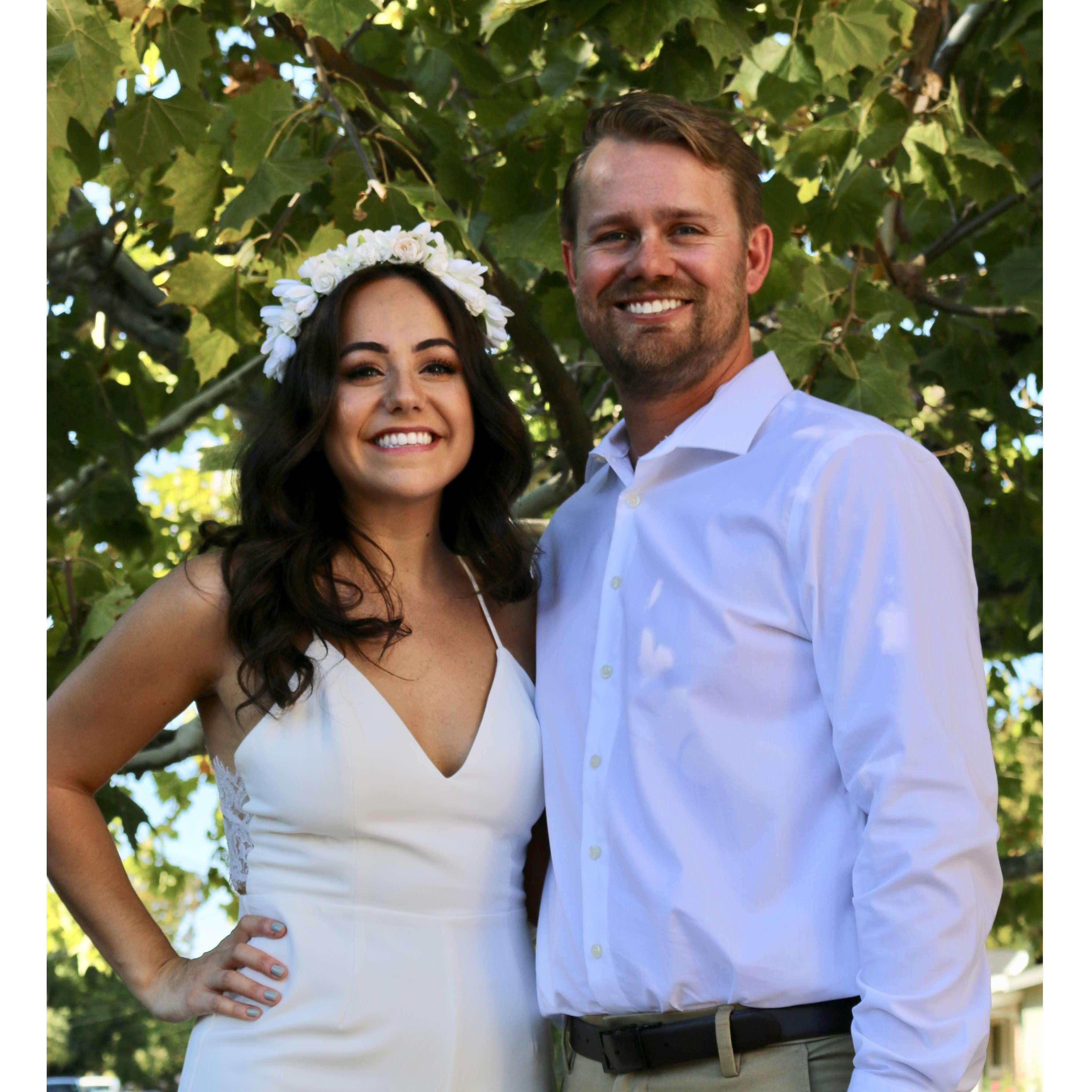 At our engagement party.