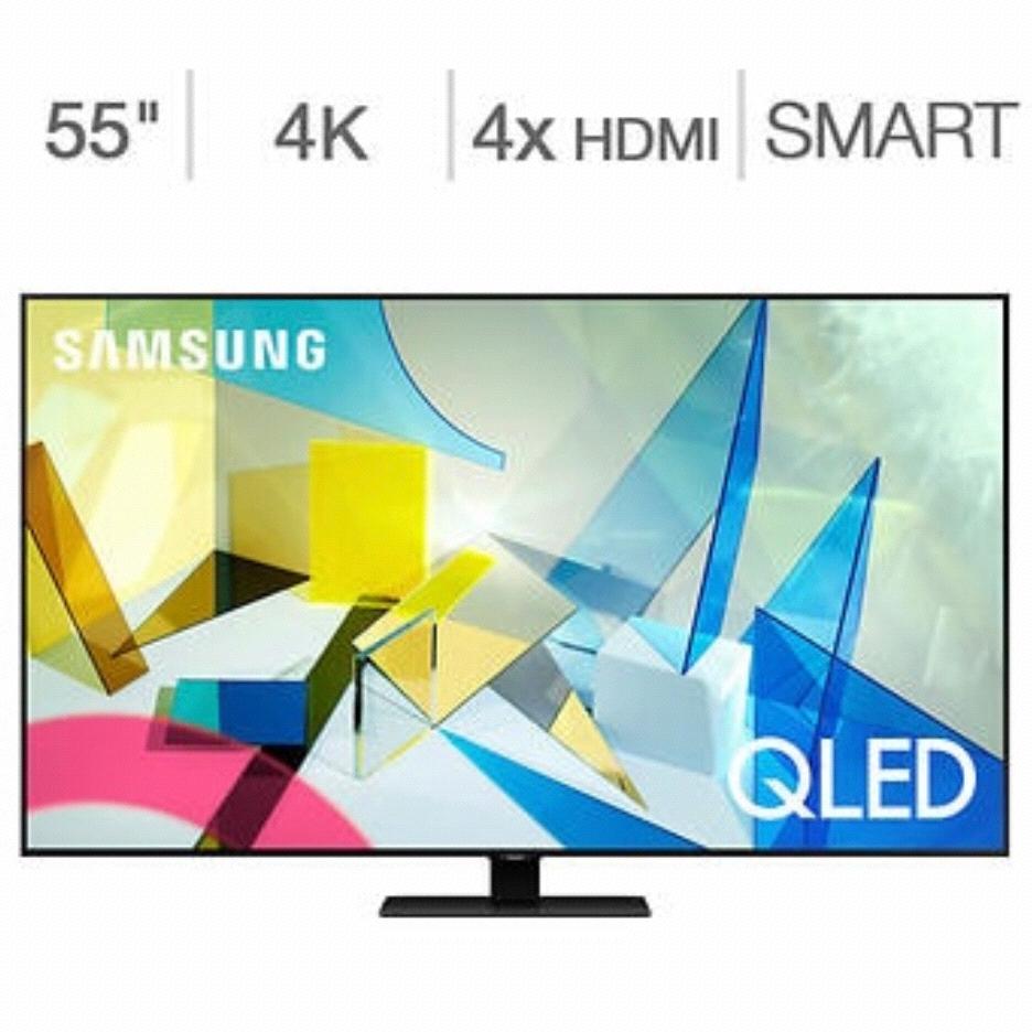 Samsung 55" Class - Q8DT Series - 4K UHD QLED LCD TV - $100 SquareTrade Protection Plan Bundle Included