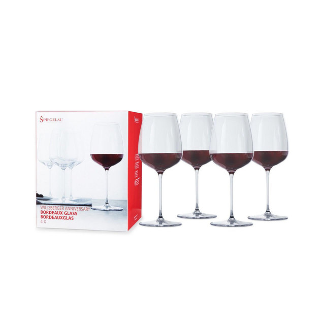 Spiegelau Willsberger Bordeaux Wine Glasses, Set of 4, 22.4 Oz