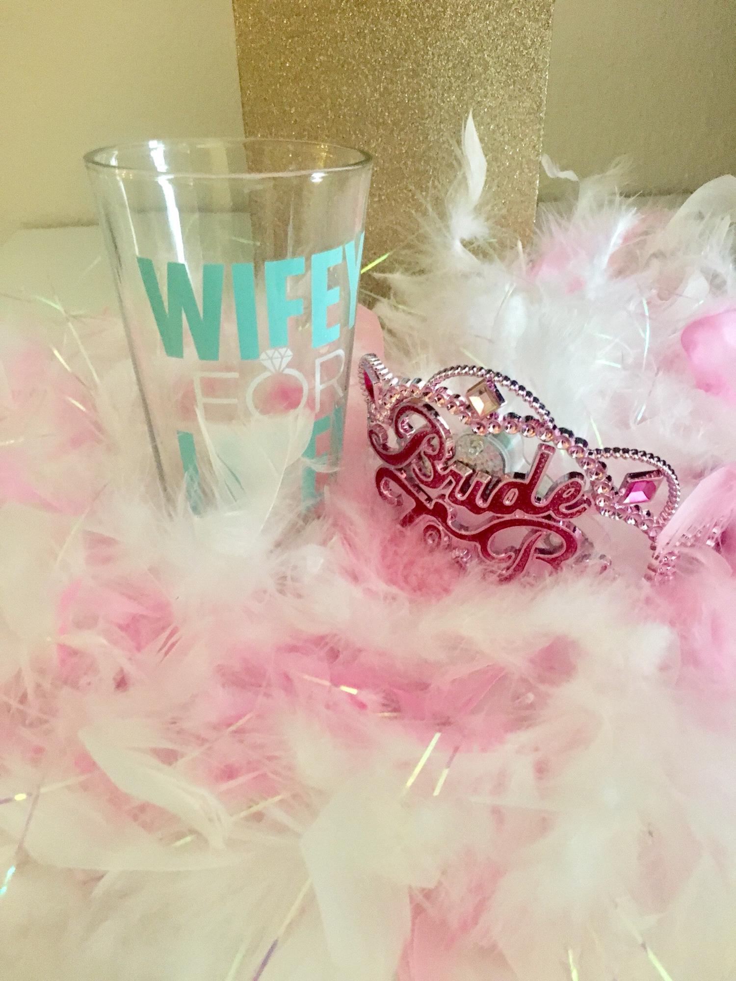 "Wifey for Lifey" & "Bride-to-Be" bachelorette gear.