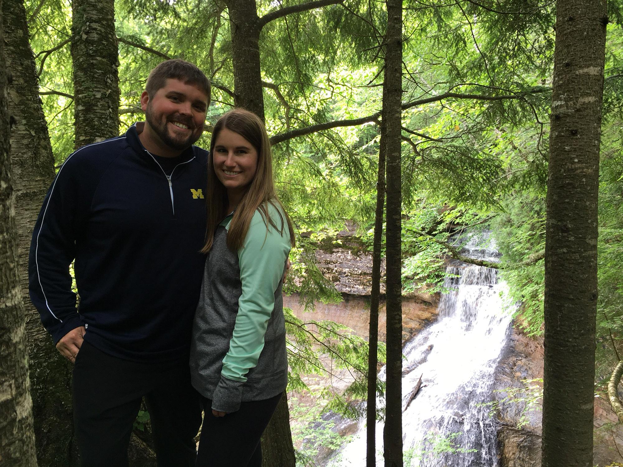 In the U.P. Heather and Joe's first trip together.