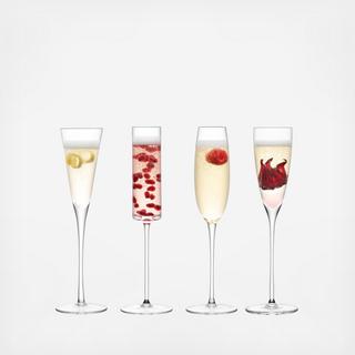 Lulu 4-Piece Assorted Champagne Flute Set