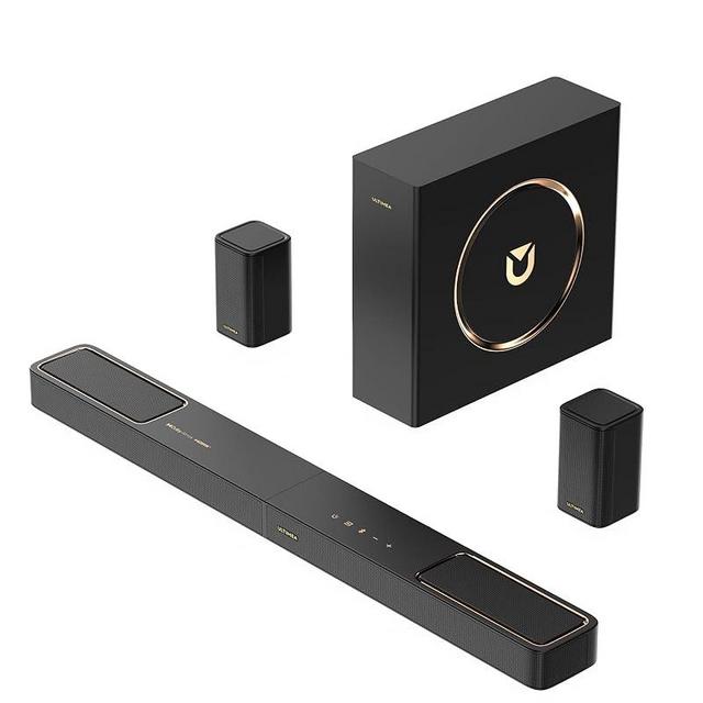 ULTIMEA 5.1.2ch Sound Bar with Dolby Atmos, Surround Sound System for TV with 2 Surround Speakers, Sound Bar for Smart TV, Soundbar with Subwoofer for Home Theater, BT 5.4, HDMI eARC, Skywave F40