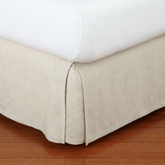 Natural Belgian Flax Linen Bedskirt, Queen