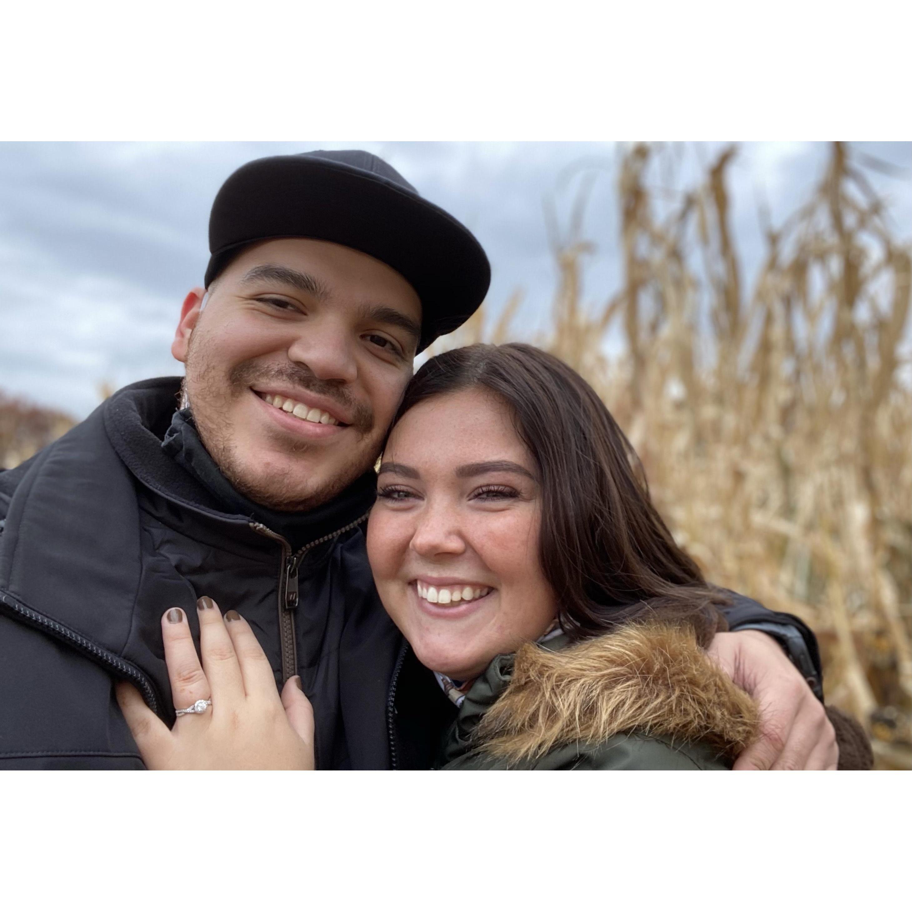 The day he proposed! 10/25/20