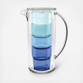 Simple 5-Piece Stacked Drinkware Set