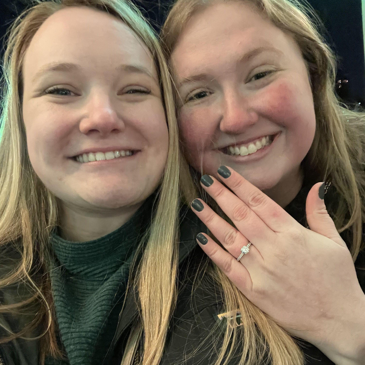 Kellie proposed first! We went to see DWTS Live in Boston and then for a walk in the Boston Commons Park. 1/17/25