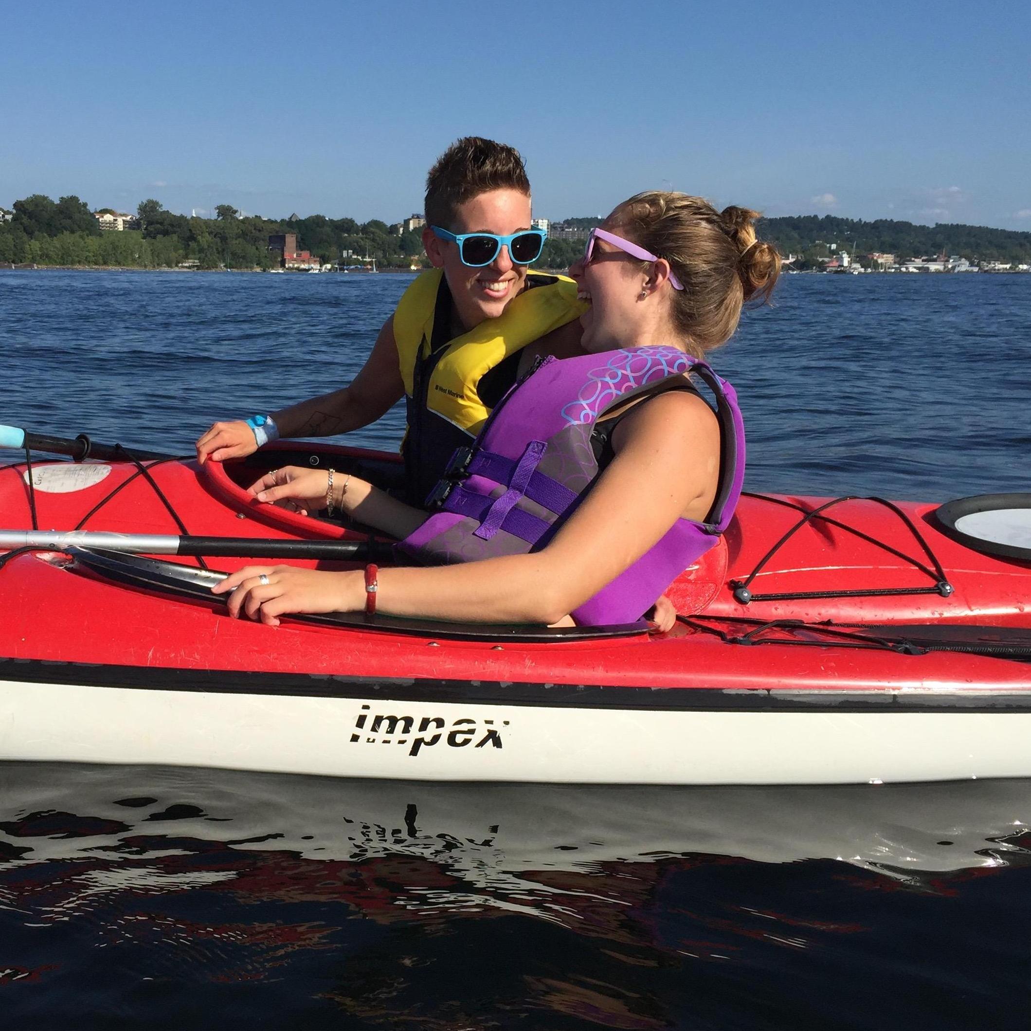 First paddle on Lake Champlain