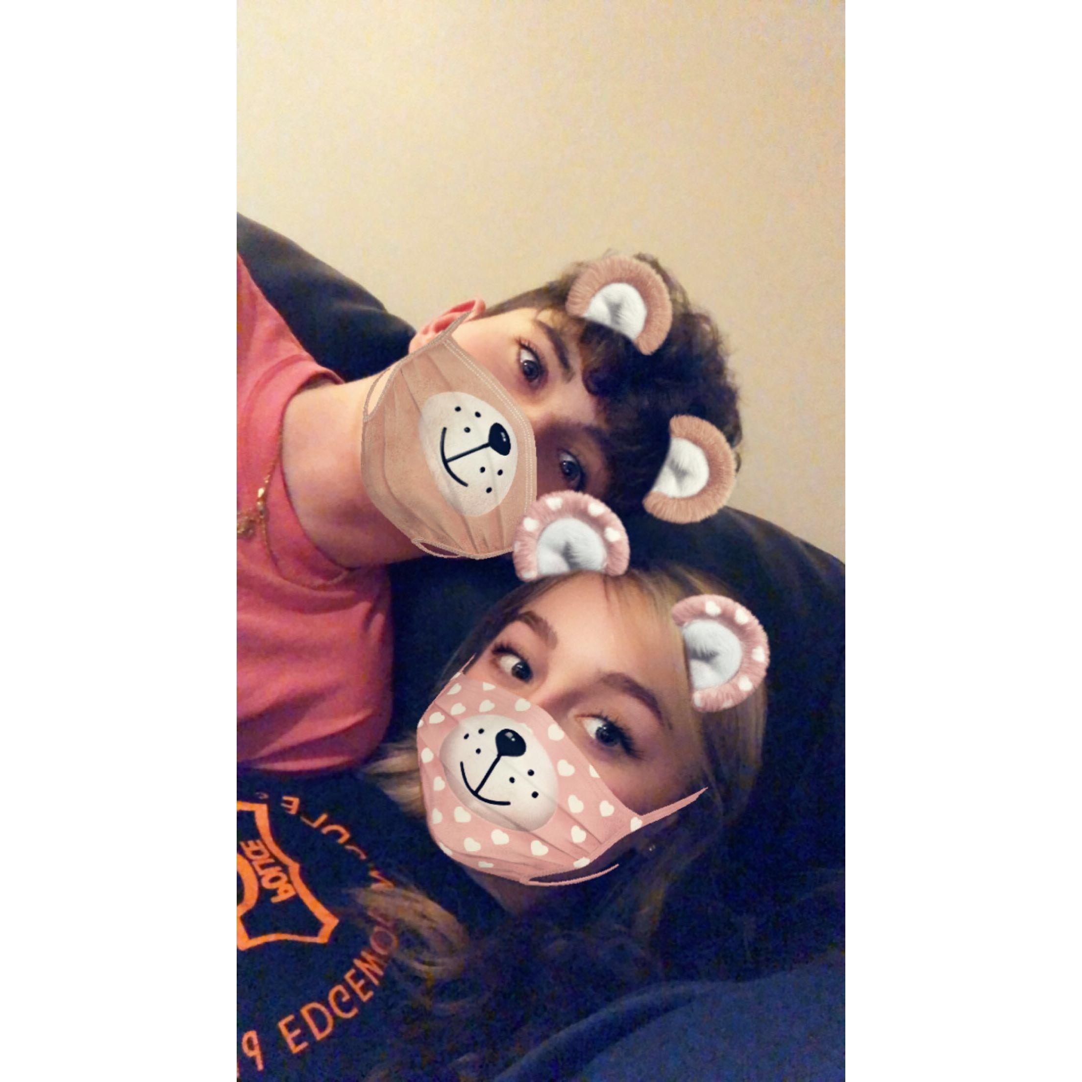 Our first ever selfie! lol