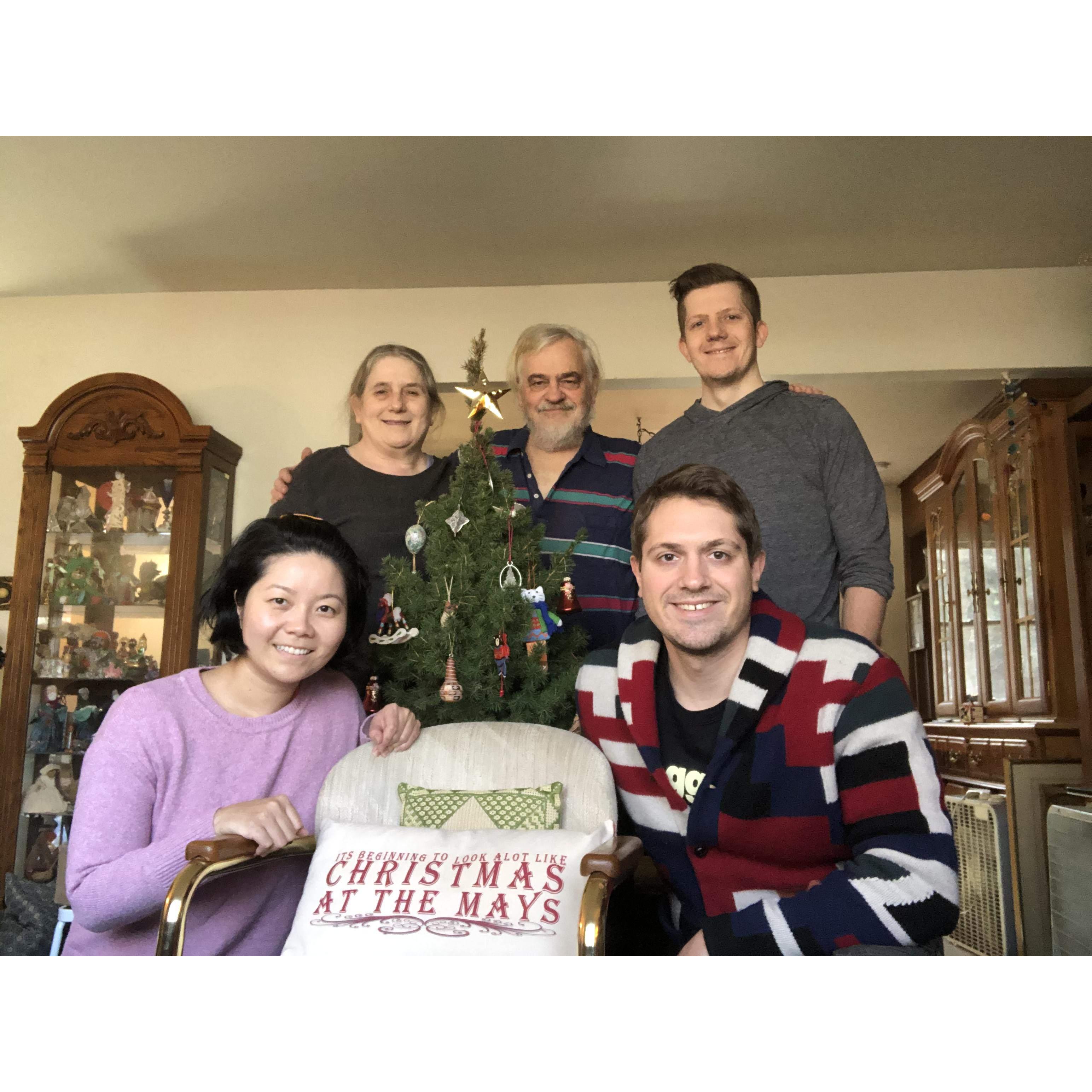 Christmas in Ringwood with Ken's family.
