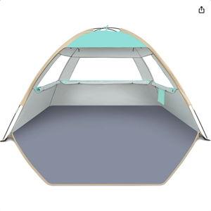 Beach Tent Sun Shelter for 4 Person with UPF 50＋ UV Protection