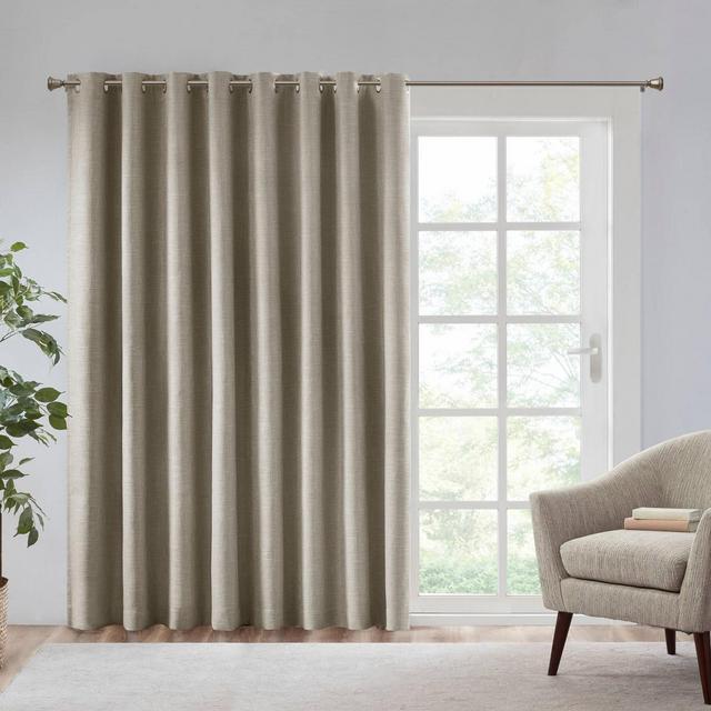 84"x100" Rune Heathered Blackout Patio Panel Taupe