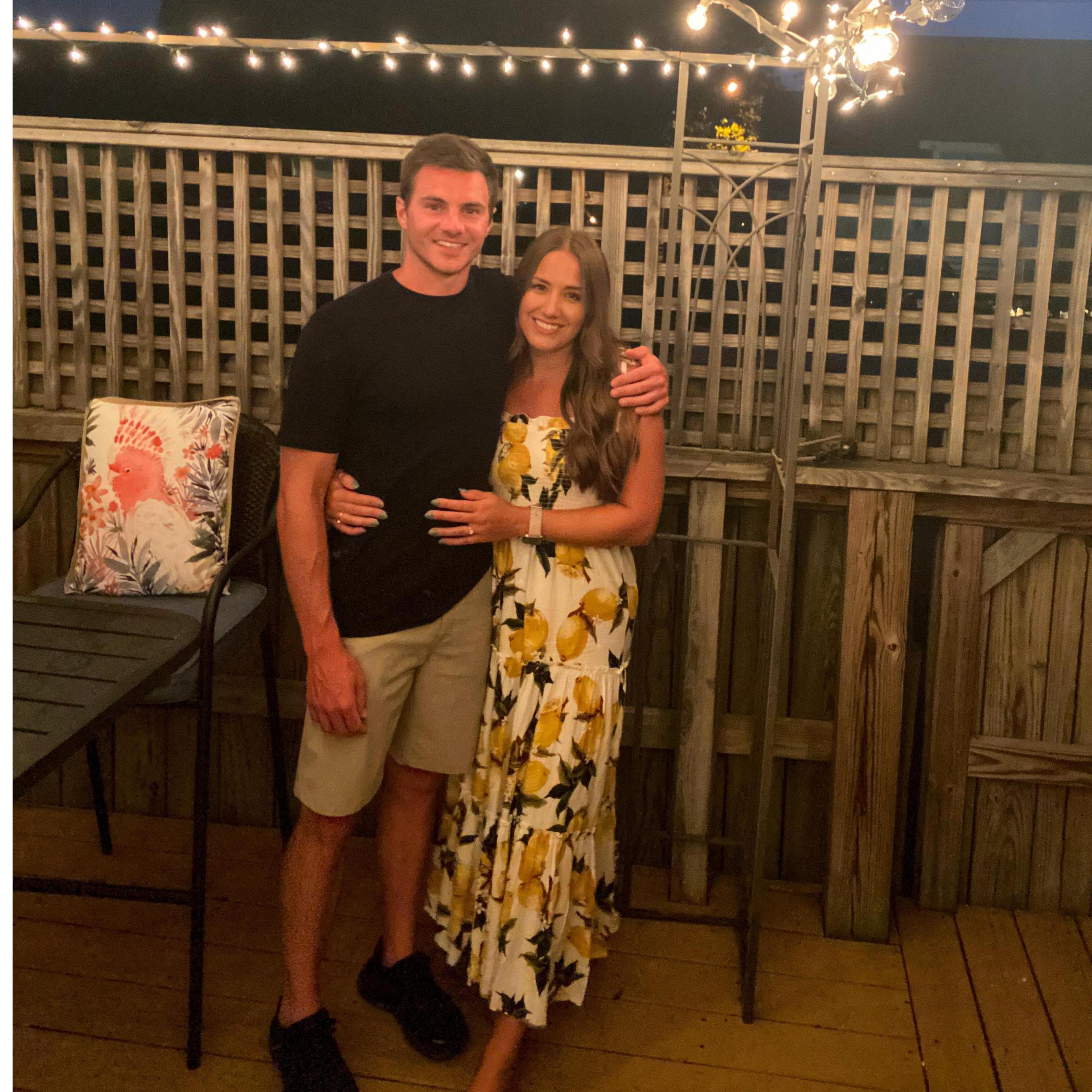 One year away from our wedding day in Virginia Beach.